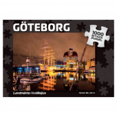 Palapeli: Göteborg Landmärke i kvällsljus 1000 Palaa