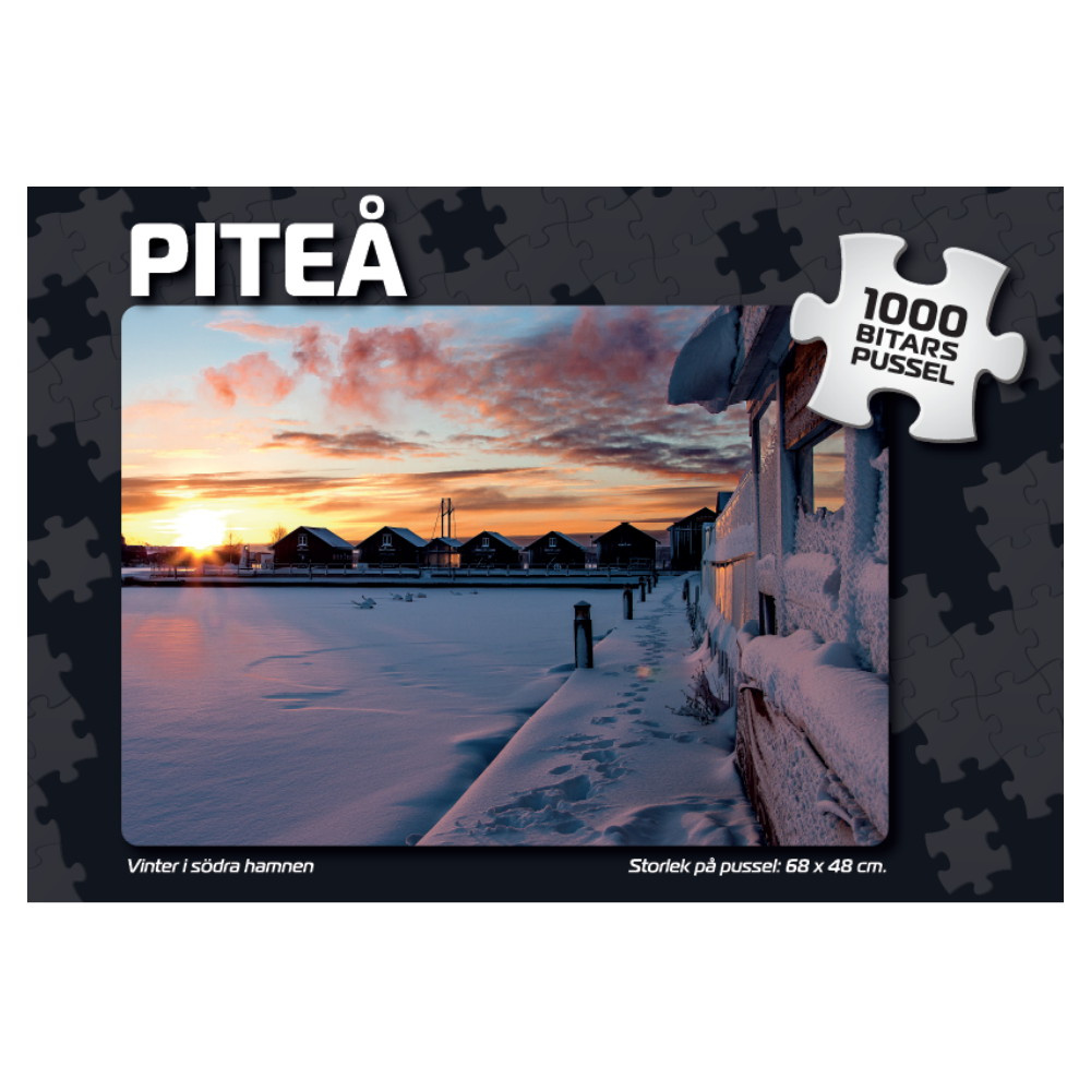 Palapeli: Piteå Vinter i södra hamnen 1000 Palaa