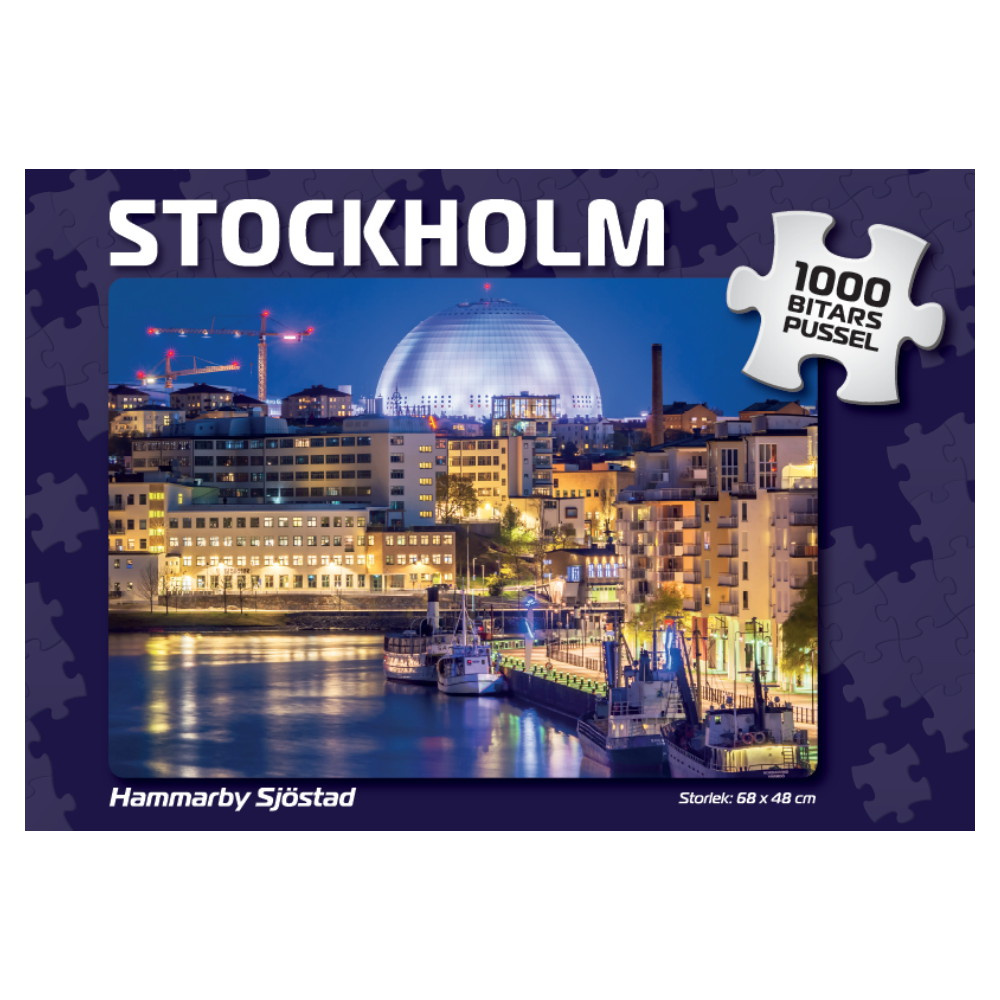 Palapeli: Stockholm Hammarby Sjöstad 1000 Palaa