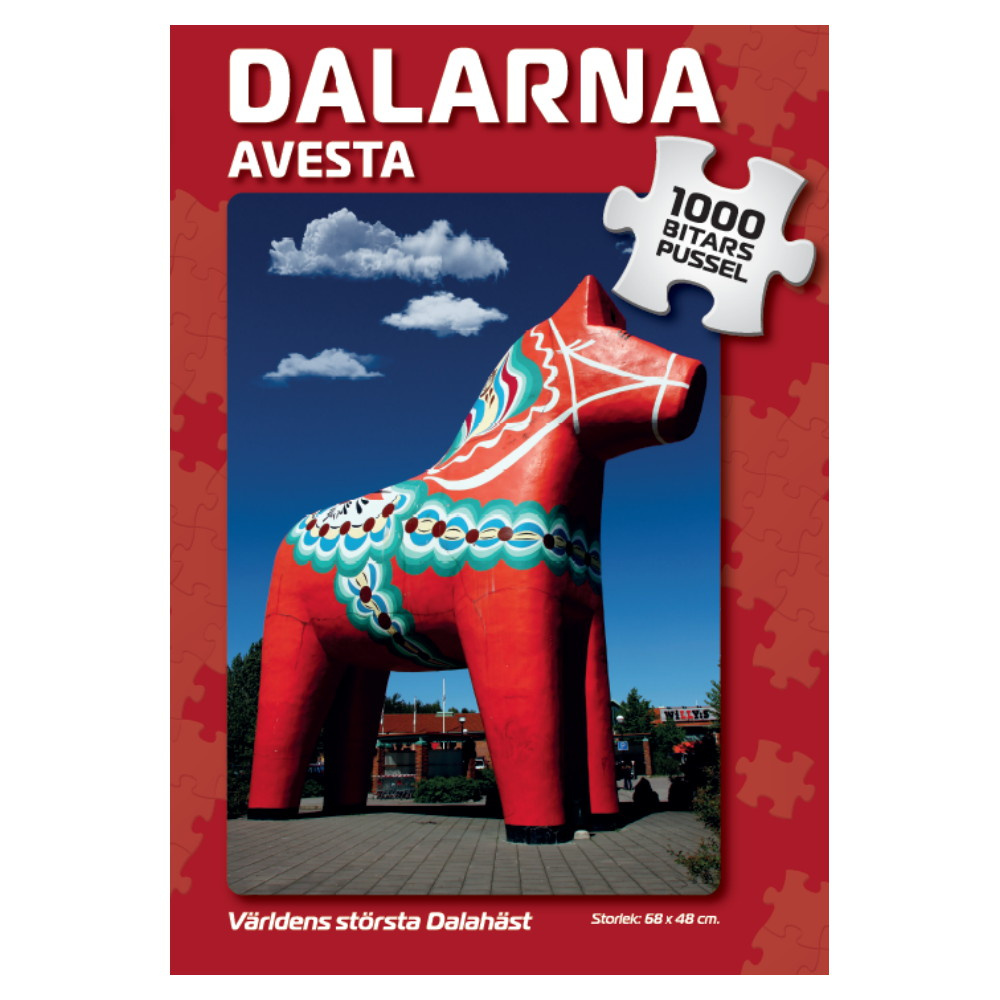 Palapeli: Avesta Världens största Dalahäst 1000 Palaa