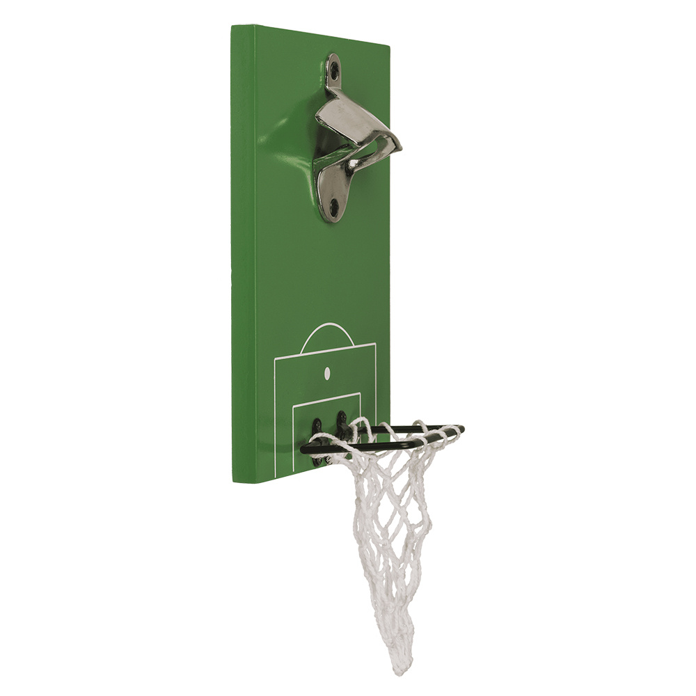 Metal bottle opener Football pitch with goal