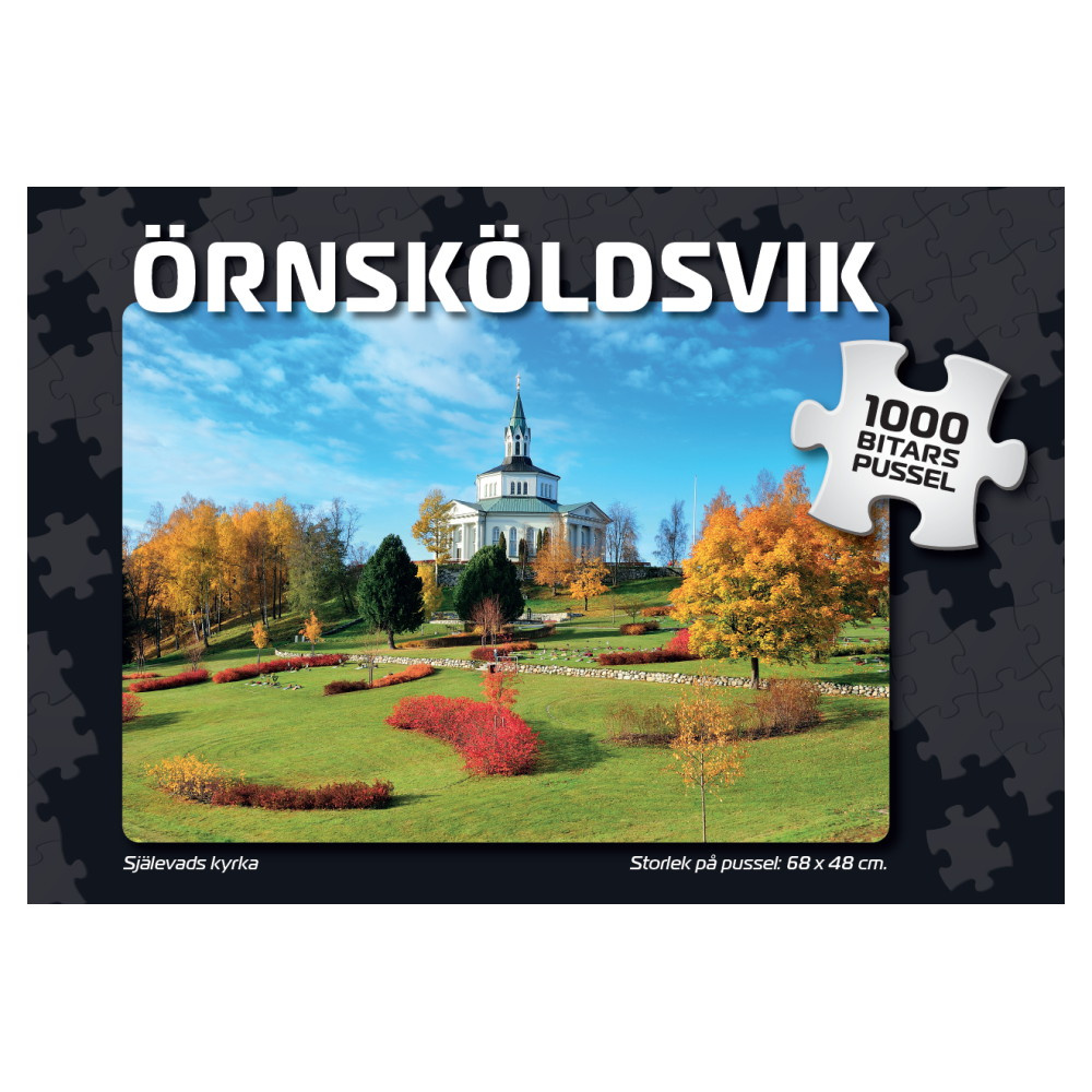 Palapeli: Örnsköldsvik Själevads kyrka 1000 Palaa