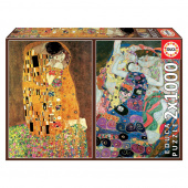 Educa Gustav Klimt - The Kiss + The Maiden 2x1000 Palaa Educa Gustav Klimt - The Kiss + The Maiden 2x1000 Palaa