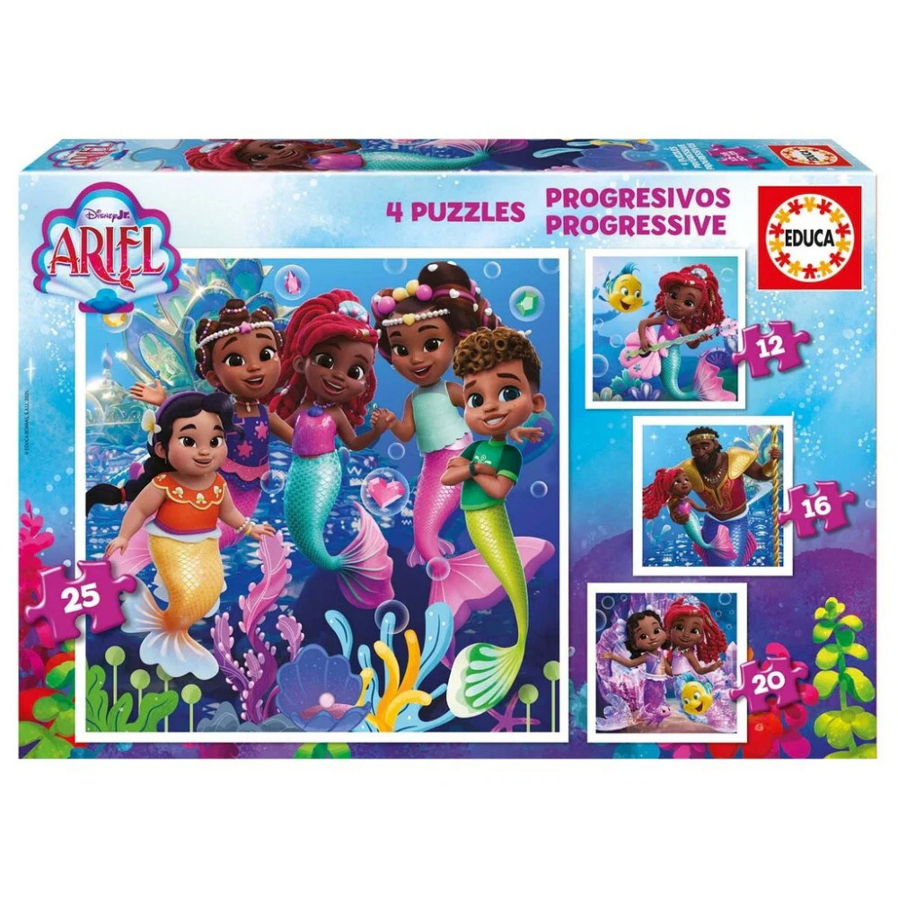 Educa Progressiivinen: Disney Ariel 12-25 Palaa