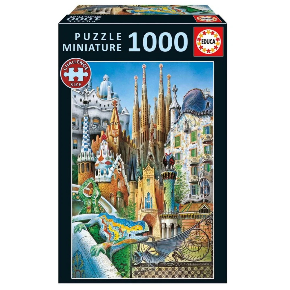 Educa Miniature: Collage Gaudi 1000 Palaa