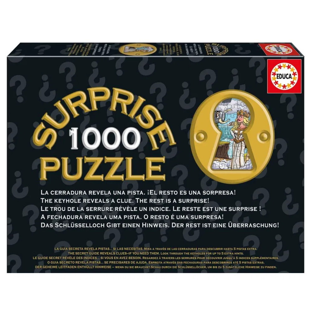 Educa Surprise: Knights Round Table 1000 Palaa