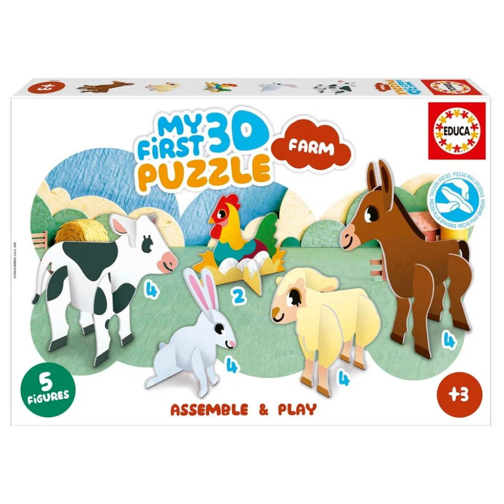 Educa My First 3D Puzzle - Farm 18 Palaa