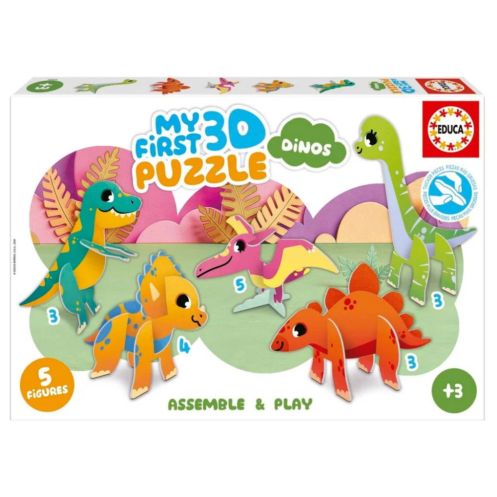 Educa My First 3D Puzzle - Dinos 18 Palaa