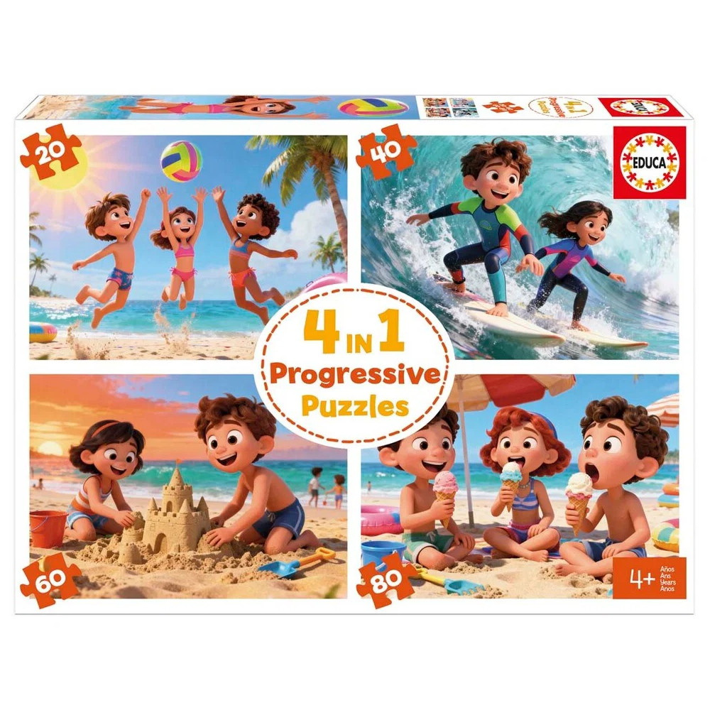 Educa Progressiivinen: Day at the beach 20-80 Palaa