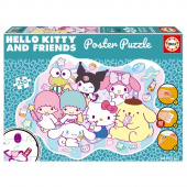Educa Poster Palapeli: Hello Kitty And Friends 250 Palaa Educa Poster Palapeli: Hello Kitty And Friends 250 Palaa