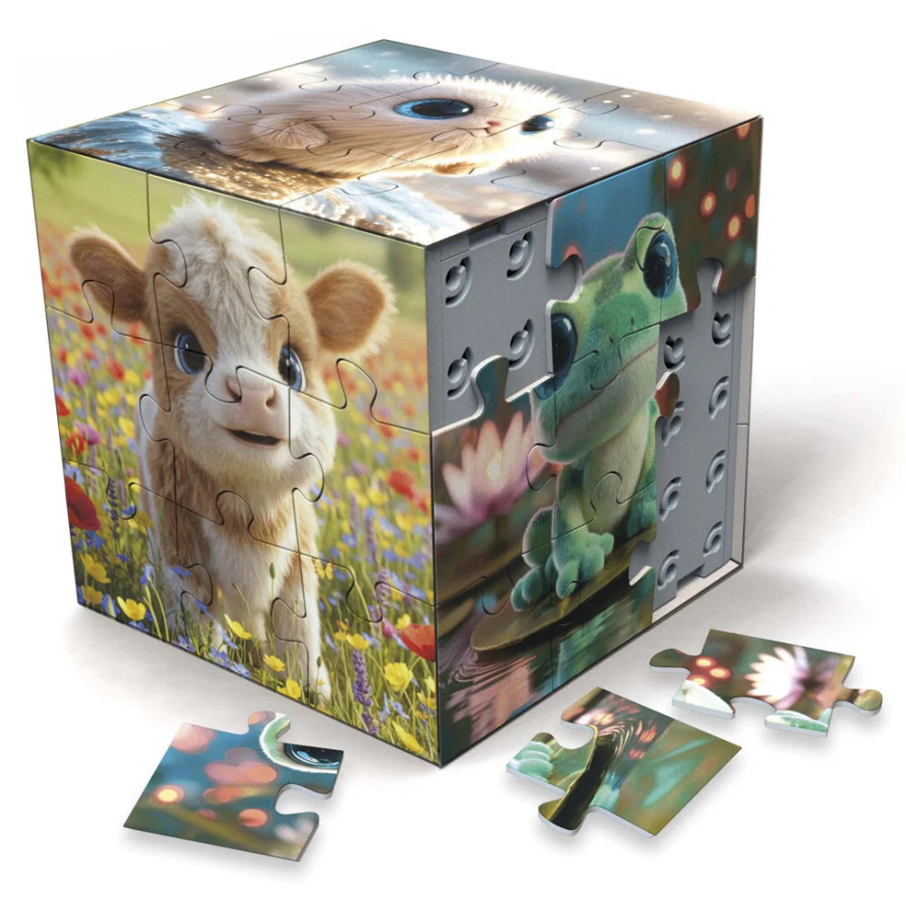 Educa 3D Palapeli Kuutio Kids - Baby Animals 54 Palaa