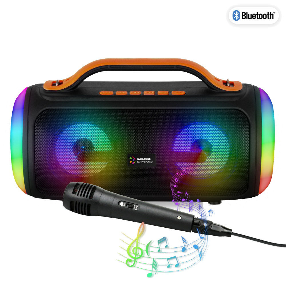 PFL Karaoke Party Speaker Musta Ja Oranssi
