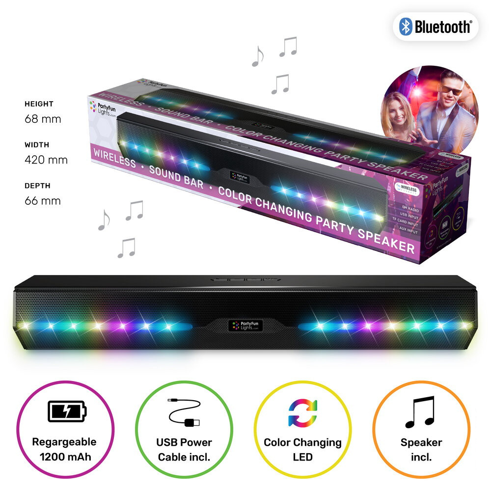 PFL Color Changing Party Speaker