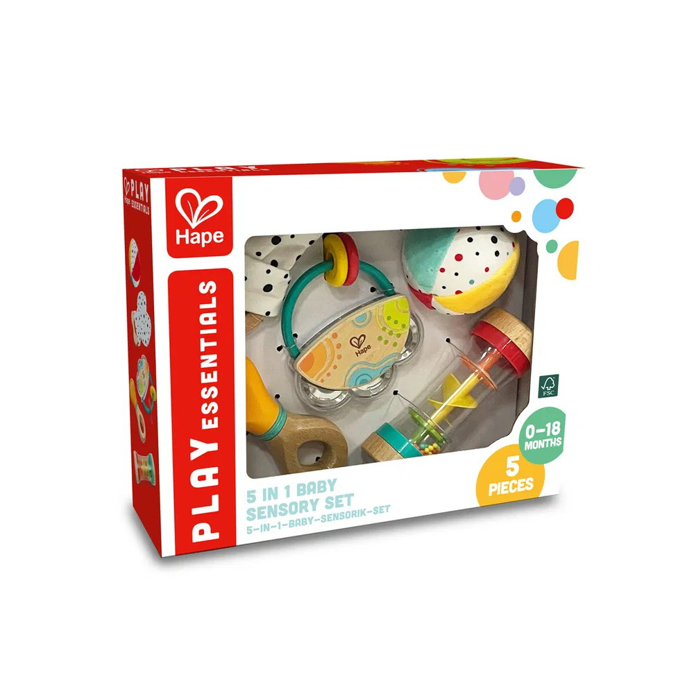 Hape 5 in 1 Sensory setti