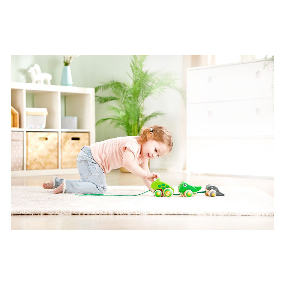Hape Pull-Along Frog Family