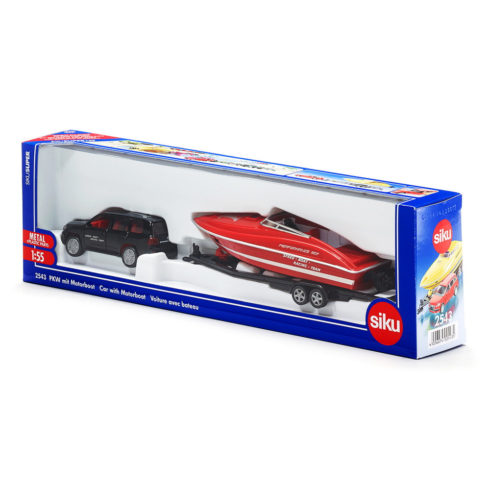 Siku Super 1:55 - Car With Motor Boat