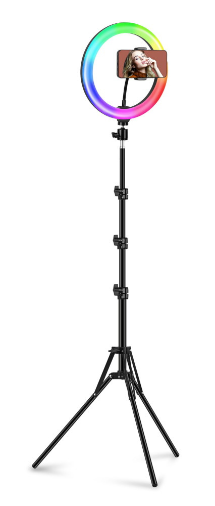 Toyrock - LED RING LIGHT 26 CM WITH ADJUSTABLE SUPPORT