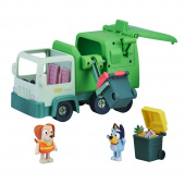 Bluey, garbage truck with figures