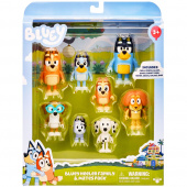 The Bluey family and Bluey's friends figures, 8 pcs The Bluey family and Bluey's friends figures, 8 pcs