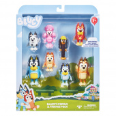 The Bluey family and Bluey's friends figures, 8 pcs The Bluey family and Bluey's friends figures, 8 pcs