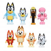 The Bluey family and Bluey's friends figures, 8 pcs The Bluey family and Bluey's friends figures, 8 pcs