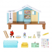 BLUEY Play set with beach cabin BLUEY Play set with beach cabin