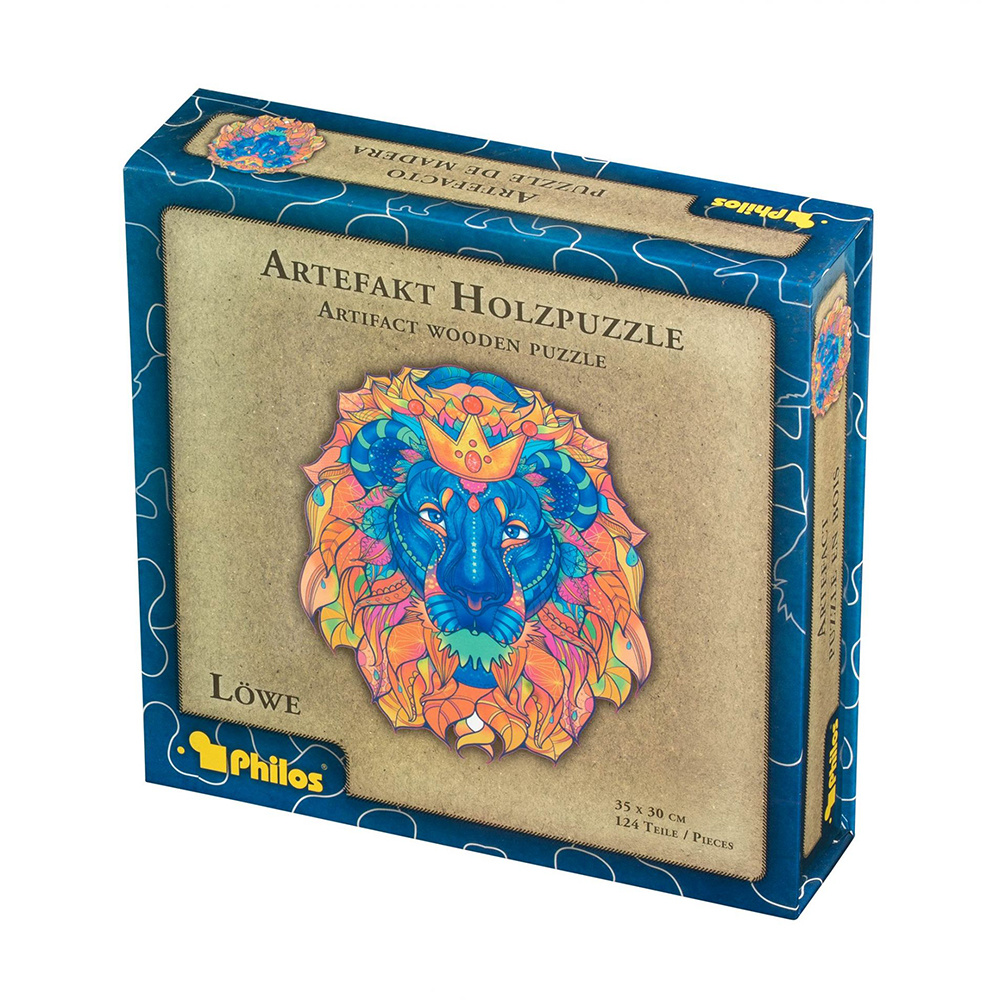 Artefakt Wooden Puzzle - Lion 124 palaa
