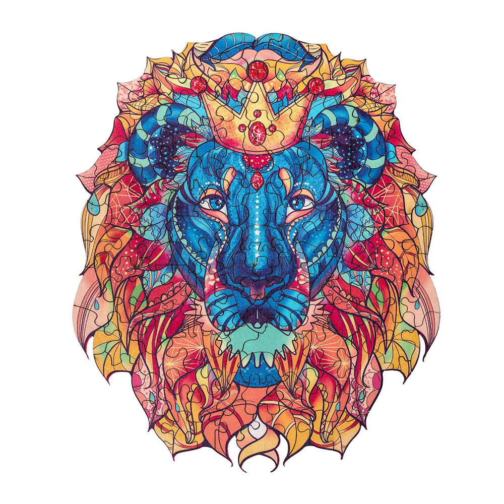 Artefakt Wooden Puzzle - Lion 124 palaa