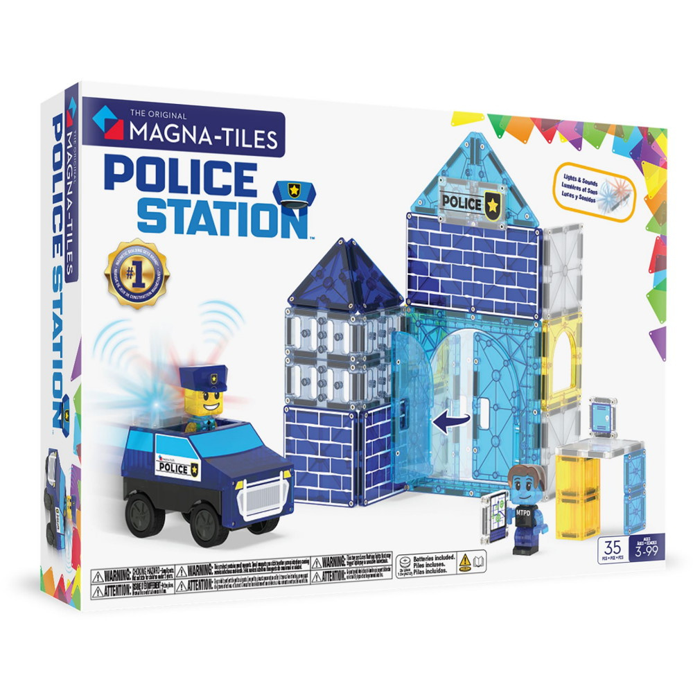 Magna-Tiles Poliisiasema 35 kpl