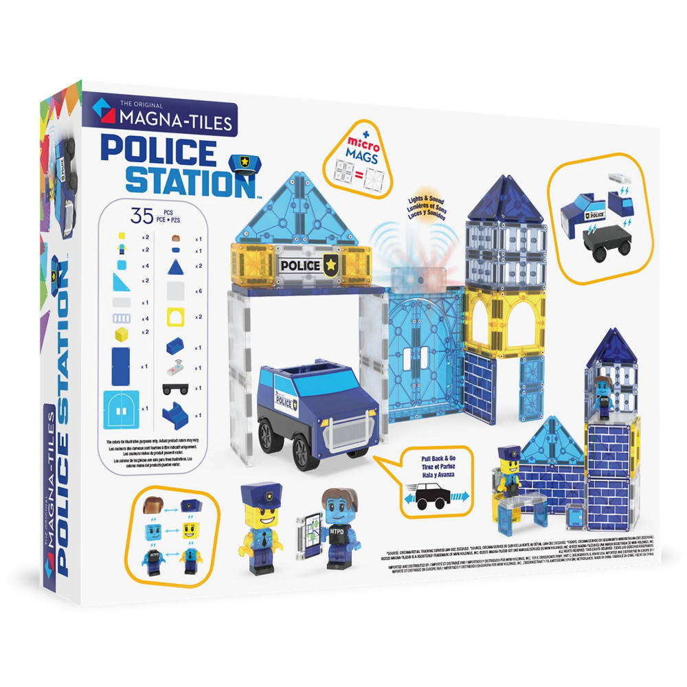 Magna-Tiles Poliisiasema 35 kpl