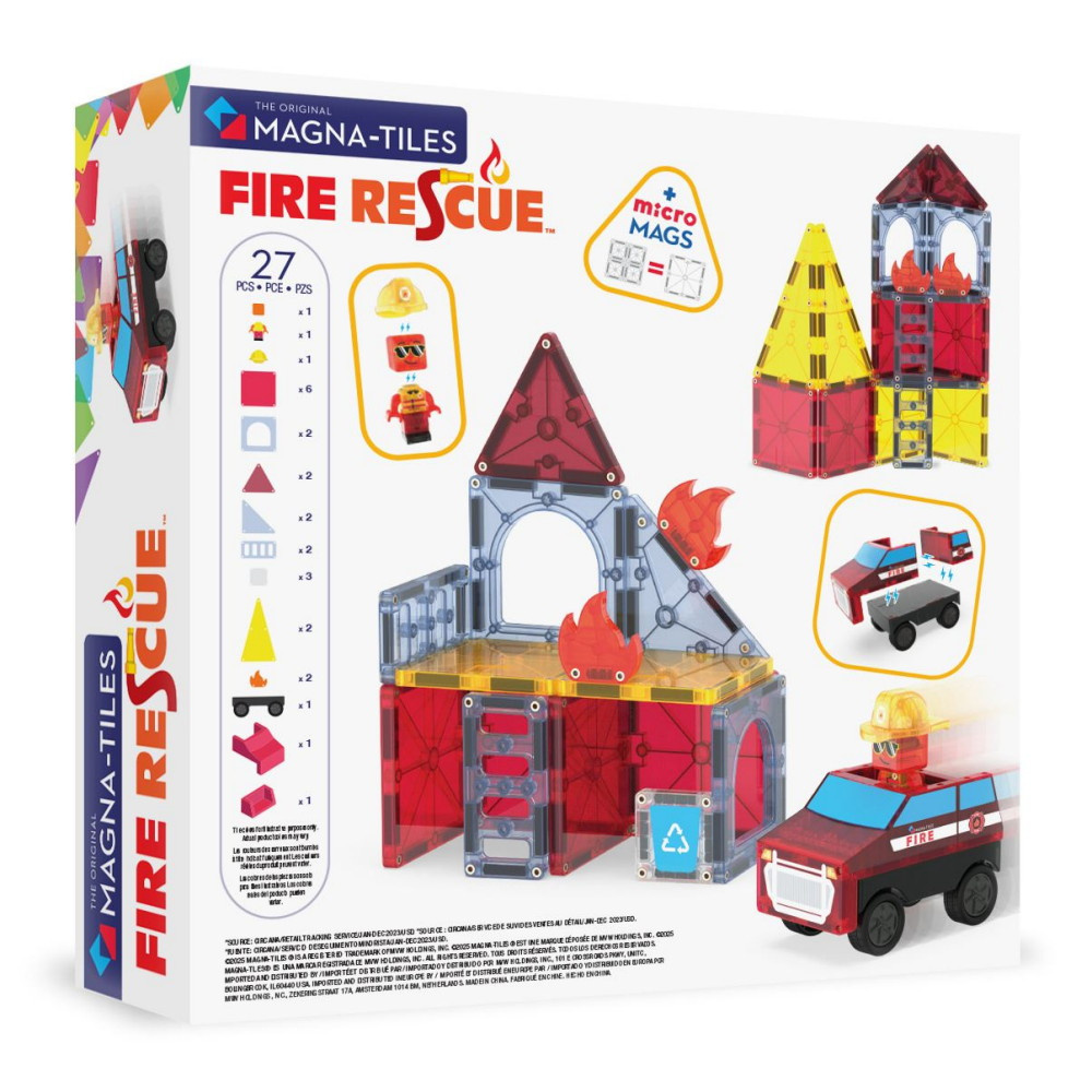 Magna-Tiles Palo- ja pelastusasema 27 kpl