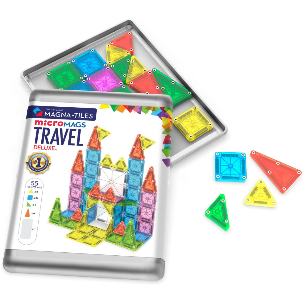 Magna-Tiles Travel Deluxe 55 Pcs