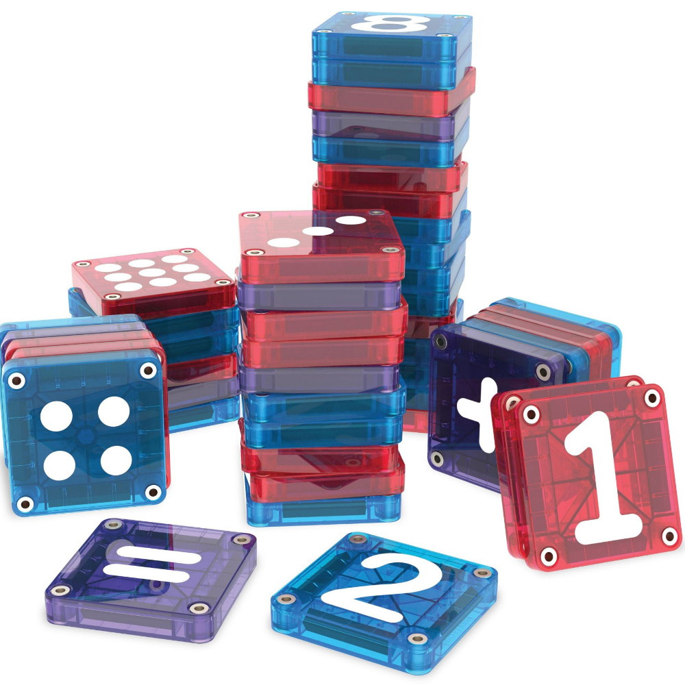Magna-Tiles - Learn numbers - 56pcs