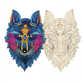 Artefakt Wooden Puzzle - Wolf 180 Palaa Artefakt Wooden Puzzle - Wolf 180 Palaa