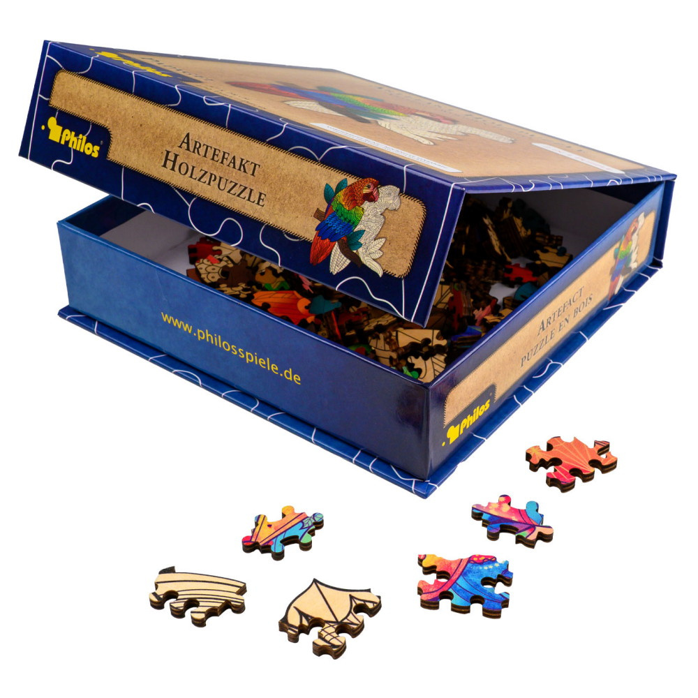 Artefakt Wooden Puzzle - Parrot 172 Palaa