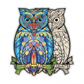 Artefakt Wooden Puzzle - Owl 199 palaa