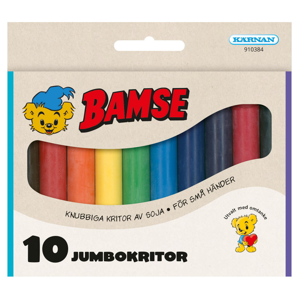 Bamse Jumbo Crayons