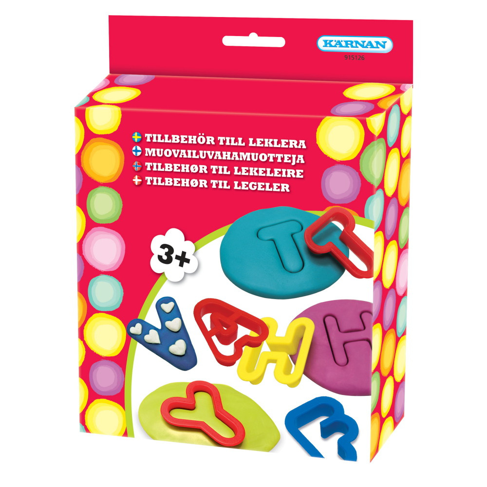 Muovailuvahan tarvikkeet: Kirjaimet