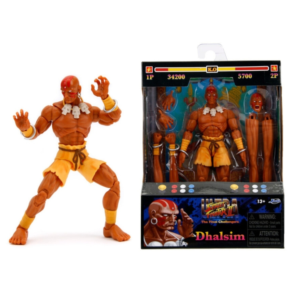 Street Fighter II Toimintahahmo Dhalsim 15 cm