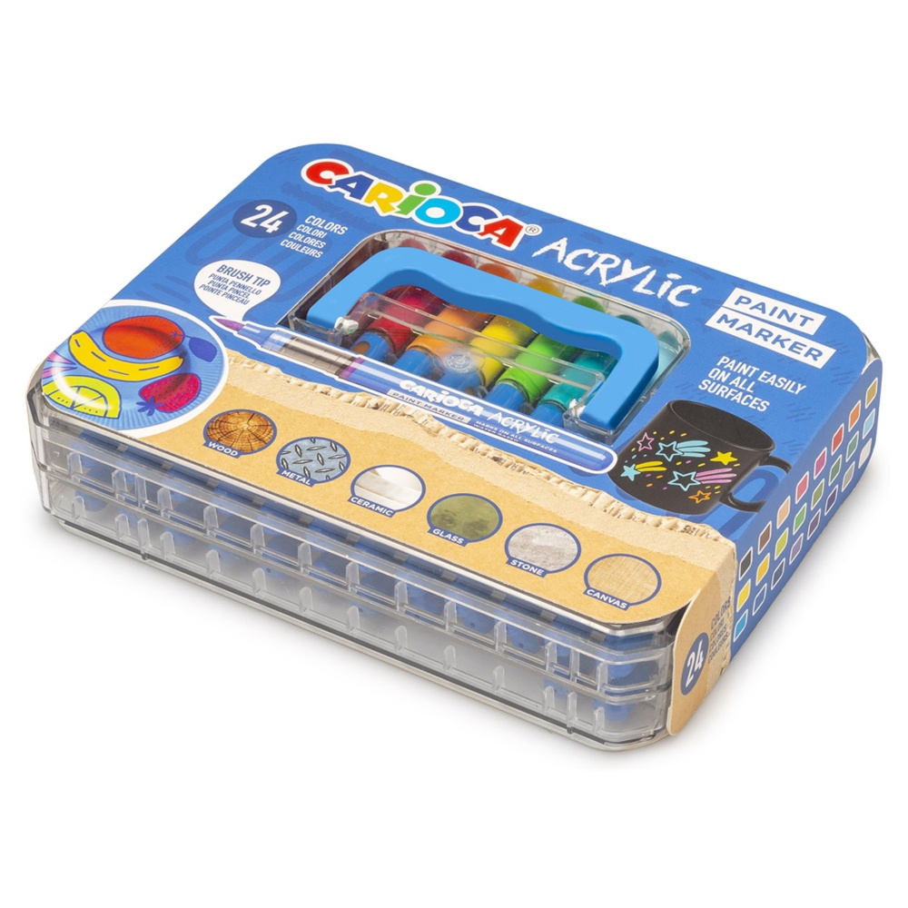 Carioca Akryylitussit 24 kpl Gift Box