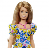 Barbie Fashionista Yellow Blue Floral Dress Barbie Fashionista Yellow Blue Floral Dress