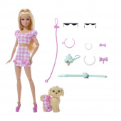 Barbie Twinning Looks - Pet Dog and Matching Pink Clothes Barbie Twinning Looks - Pet Dog and Matching Pink Clothes