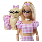 Barbie Twinning Looks - Pet Dog and Matching Pink Clothes Barbie Twinning Looks - Pet Dog and Matching Pink Clothes