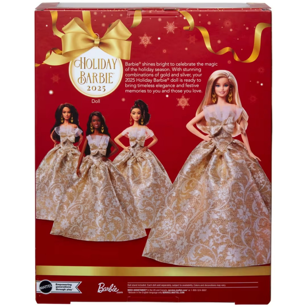 Barbie Signature 2025 Holiday Silver & Gold