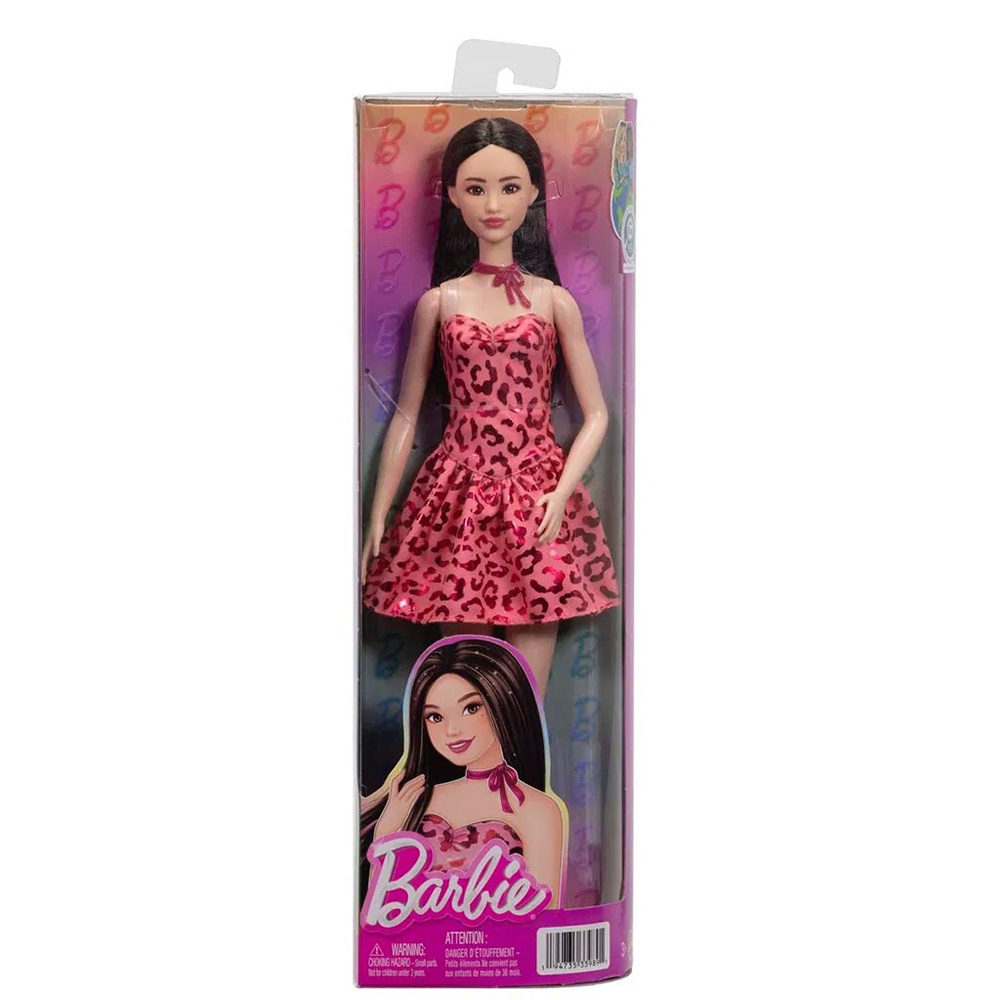 Barbie Fashionista Doll Pink Leopard Brunette
