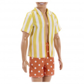Barbie Fashionista Style Ken - Pisteiset shortsit ja raidallinen paita #252 Barbie Fashionista Style Ken - Pisteiset shortsit ja raidallinen paita #252