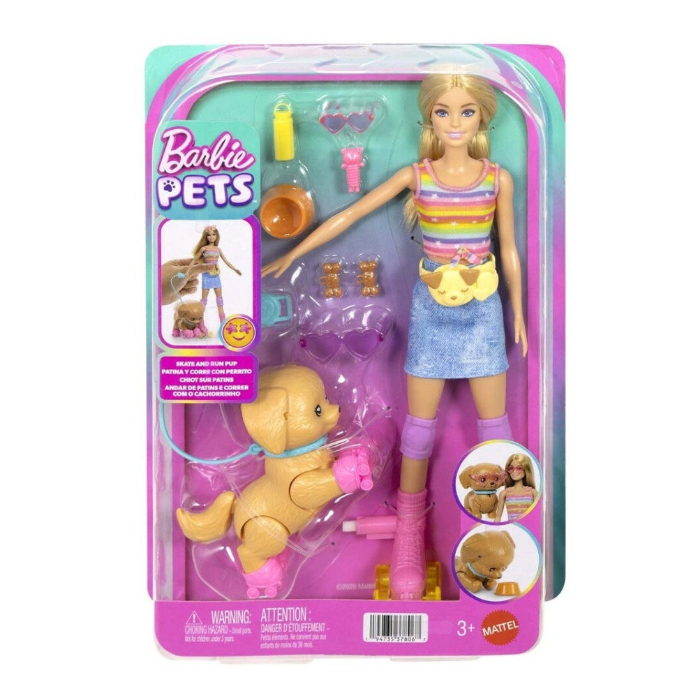 Barbie Nukke Pets Feature Pet Skate N Run Pup