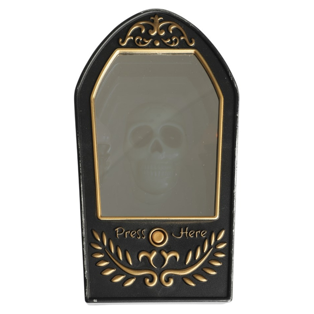 Infinity Mirror Skull Door Greeter Koriste Halloween