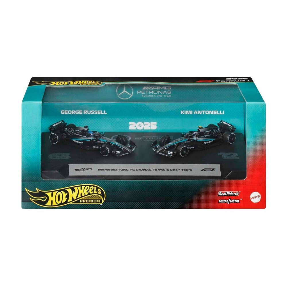 Hot Wheels F1 Racing Premium Auto Mercedes 2 pack 1:64
