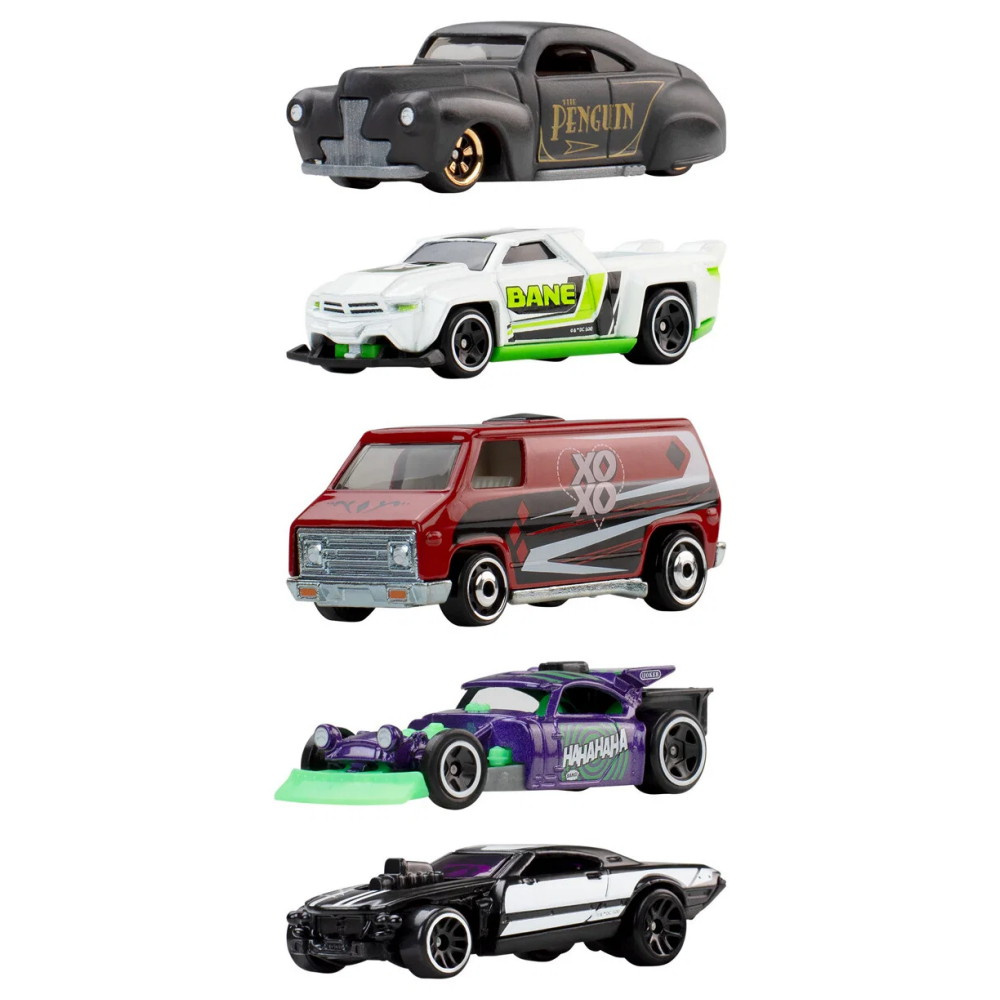 Hot Wheels DC Batman Super-Villains 5 kpl